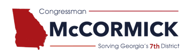 Congressman McCormick — Serving Georgia's 7th District
